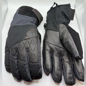 Mountain Hardwear Black and Gray Winter Gloves